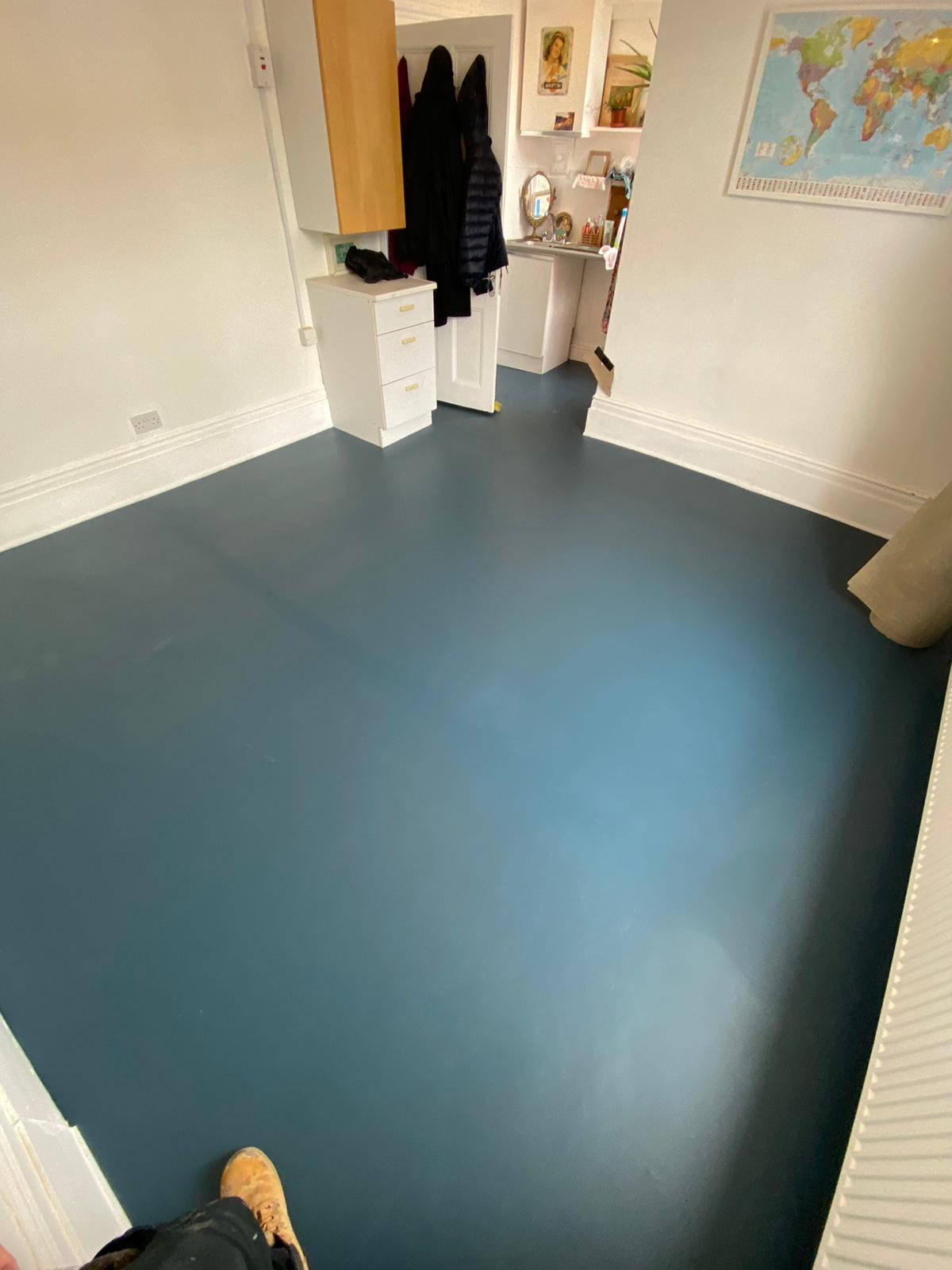 Marmoleum Walton Petrol Linoleum Flooring In Ealing 3