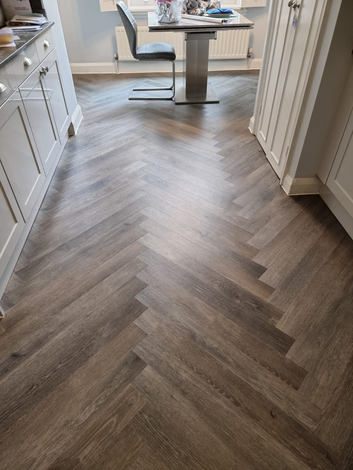 Amtico Spacia Sash Oak to Premises in Herringbone Design 4
