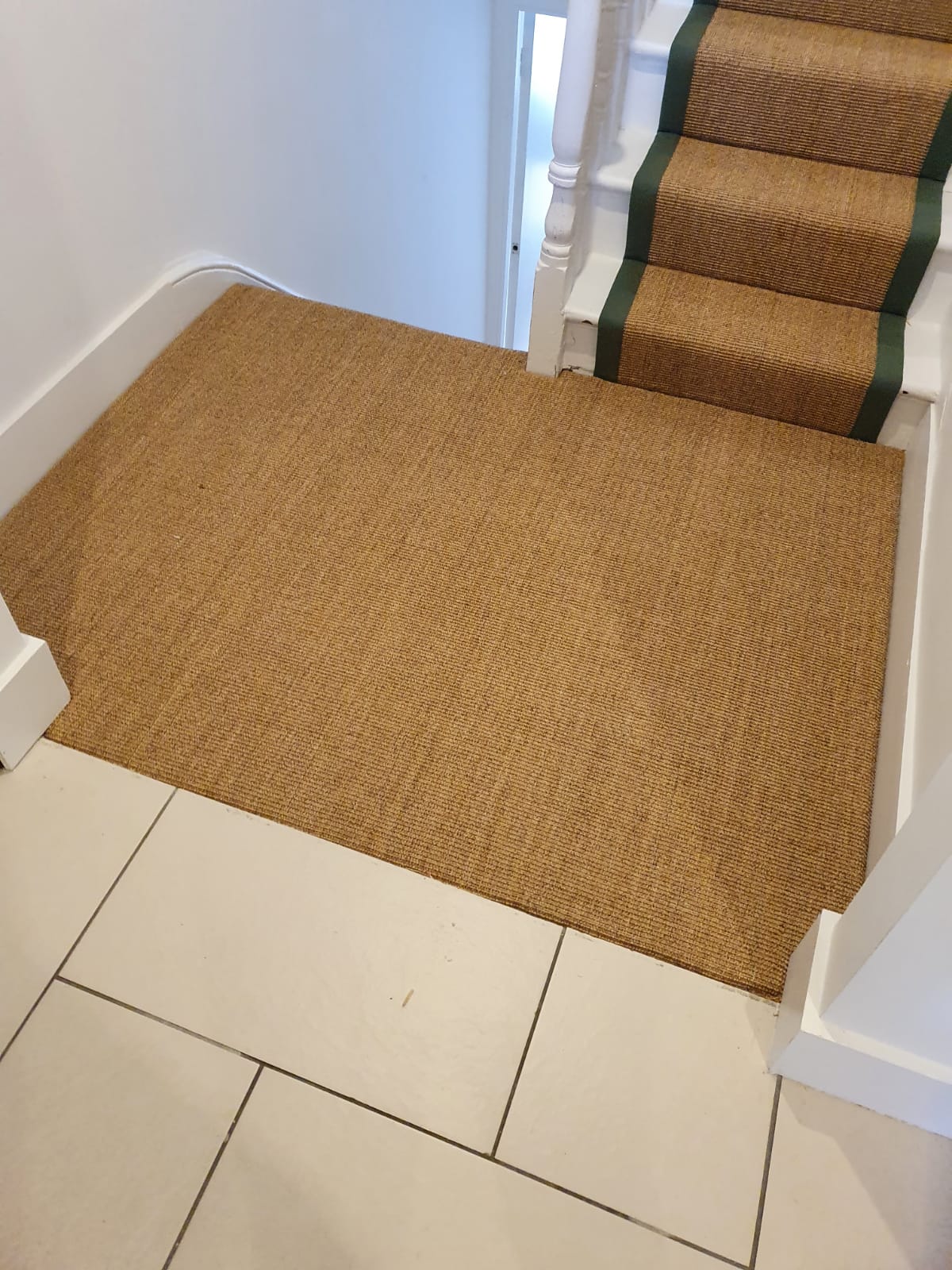 Crucial Trading Small Boucle Classic Ginger C653 Sisal Carpet Installation 2