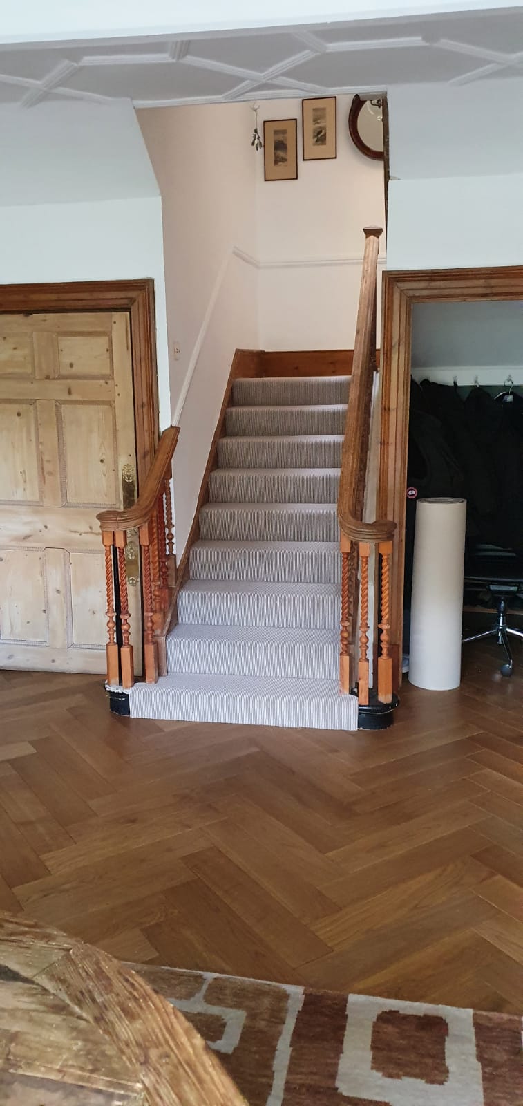 Westex Carpets Natural Loop Cable Rustic Installation 1