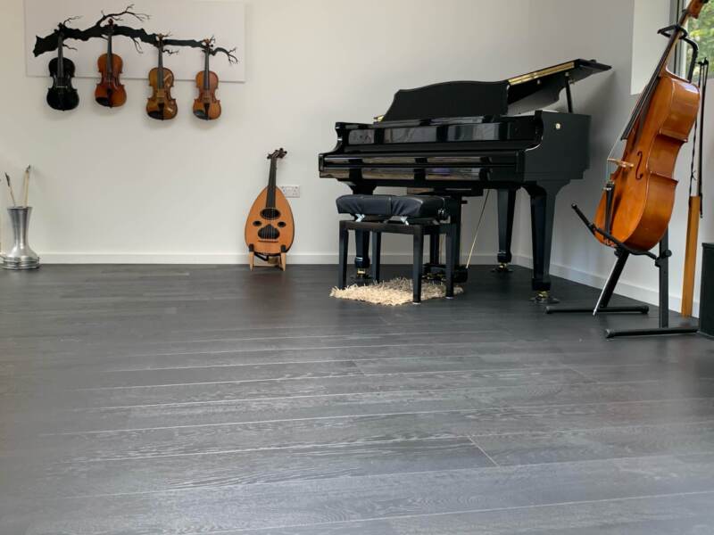 Kahrs Oak Nouveau Charcoal Matt Lacquered Wood Installation 2