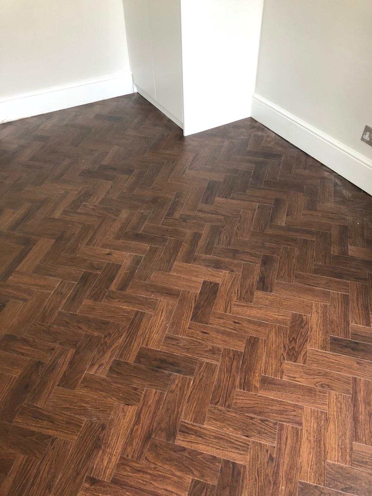 Amtico Spacia Black Walnut Parquet In Putney1