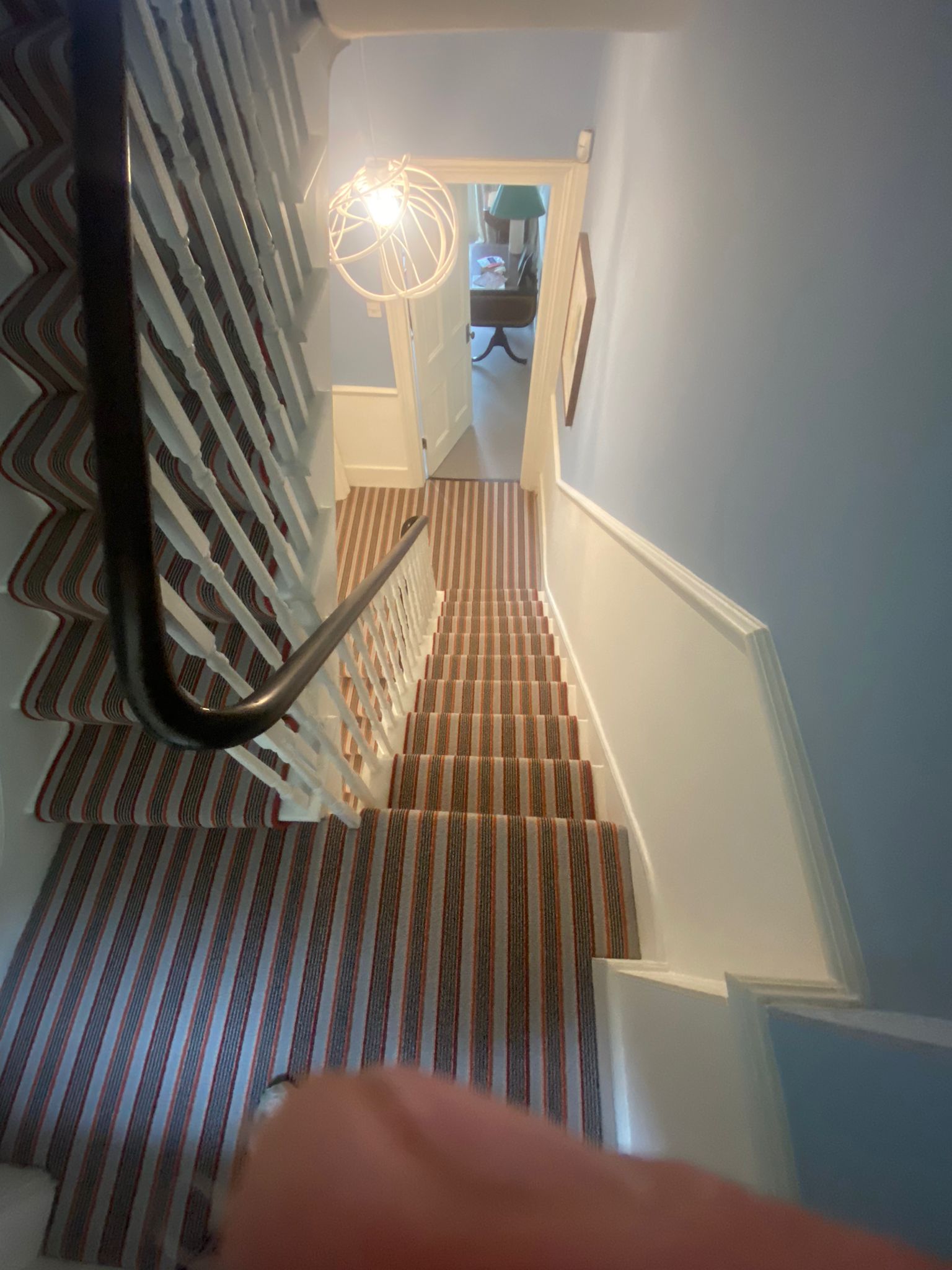 Alternative Flooring Margo Selby Stripe Frolic Pegwell 1922 carpet installation Wimbledon-1