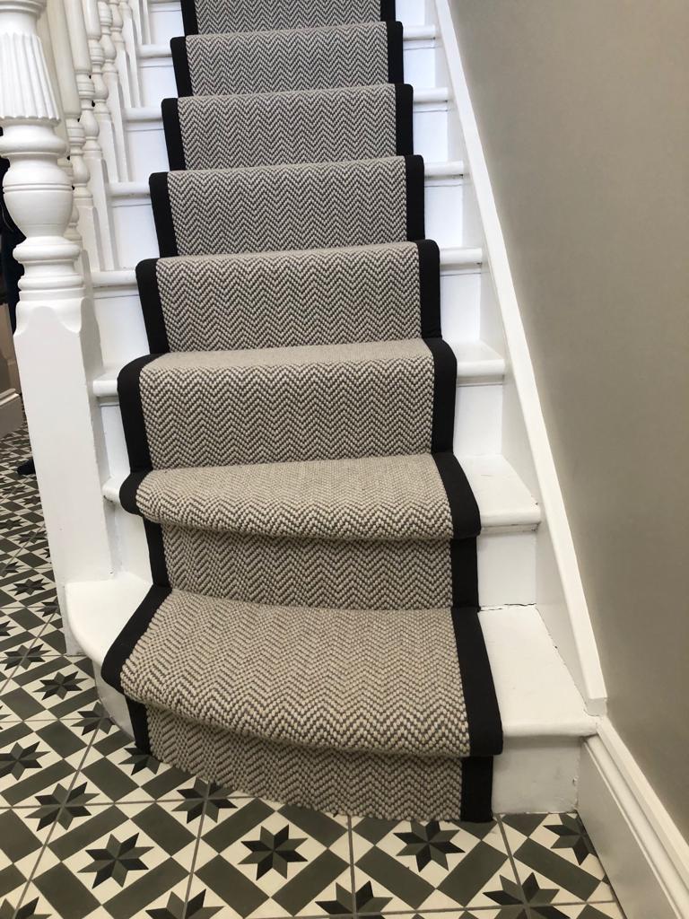 Fibre Carpets Flatweave Classics Herringbone Installation In Kensington-1