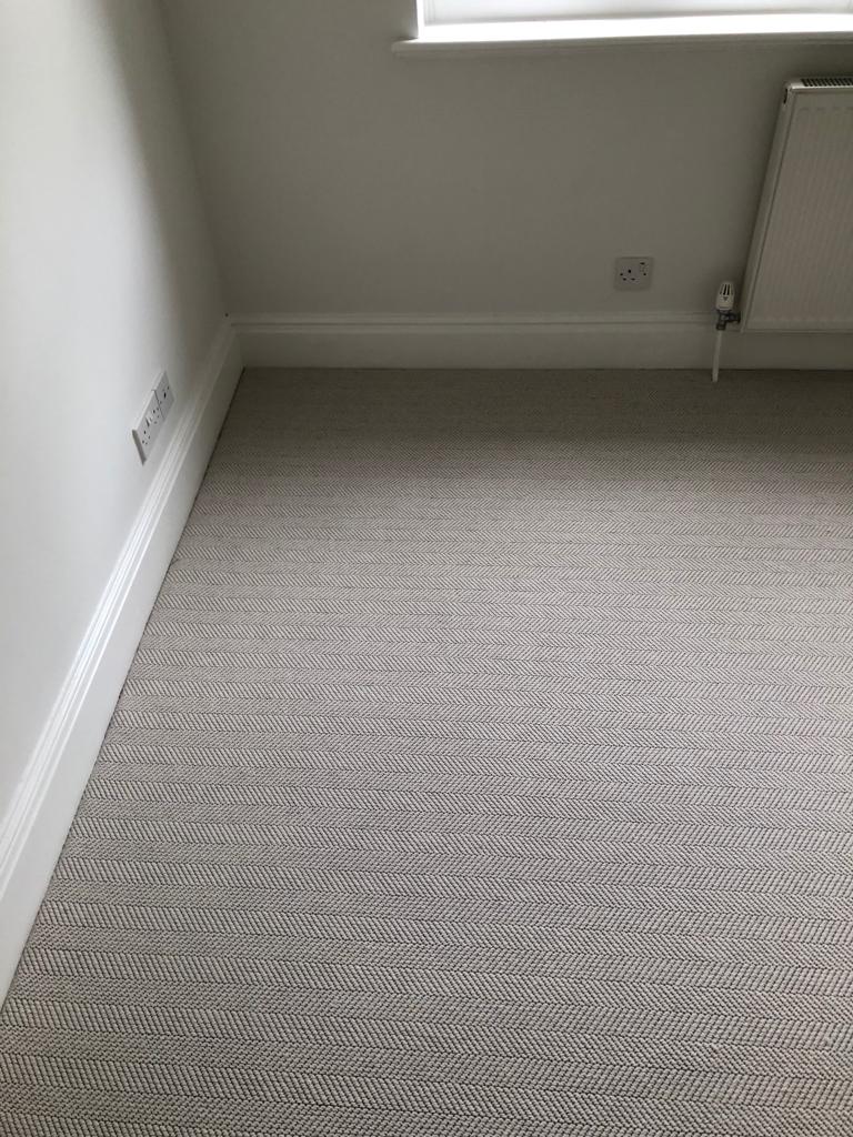 Fibre Carpets Wool Herringbone Installation In Battersea-0