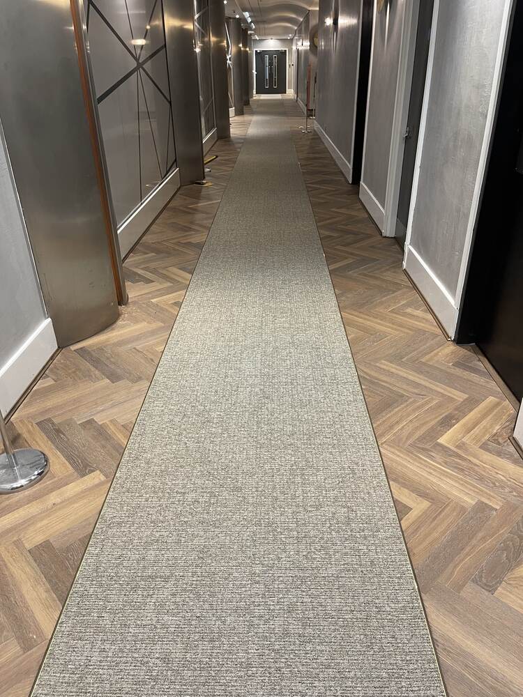 Havwoods Herringbone Wood Flooring & Milliken Carpet Installation In Putney-0
