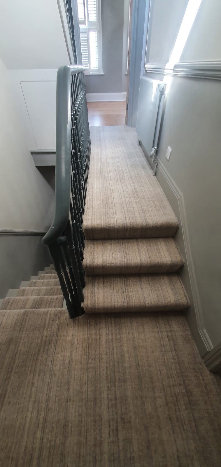 Alternative Flooring Barefoot Wool Marble Morwad installation in Putney-0