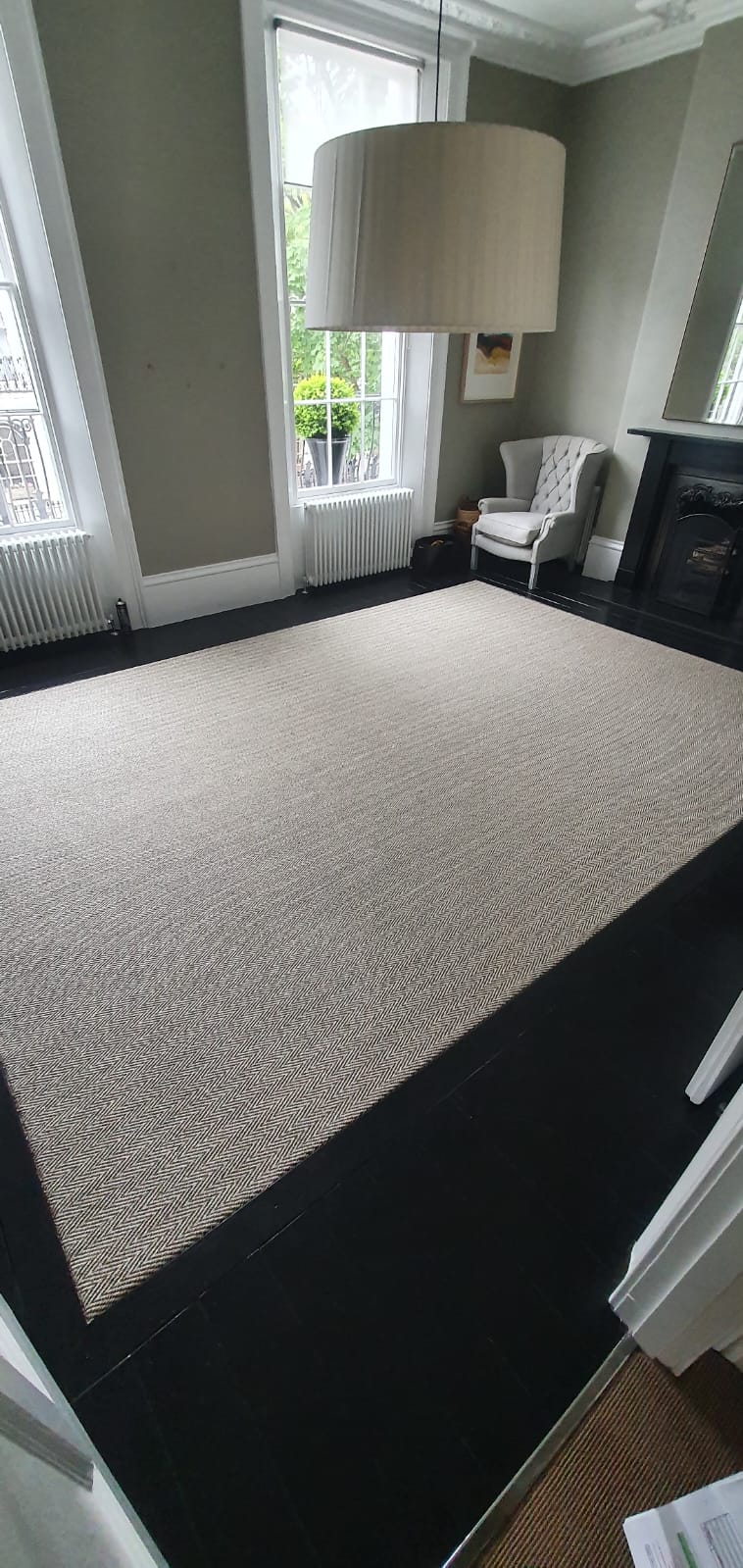 Alternative Flooring Sisal Herringbone Hazely installation in Southwark-0