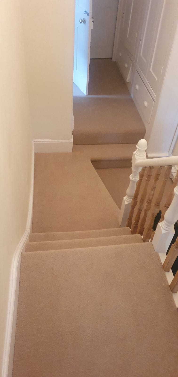 Cavalier Carpets Cosmopolitan Twist Tan installation in Chiswick-1