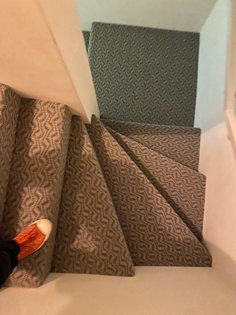 Alternative Flooring Wool Iconic Herringbone Grant 1524 carpet installation in Kensington-0