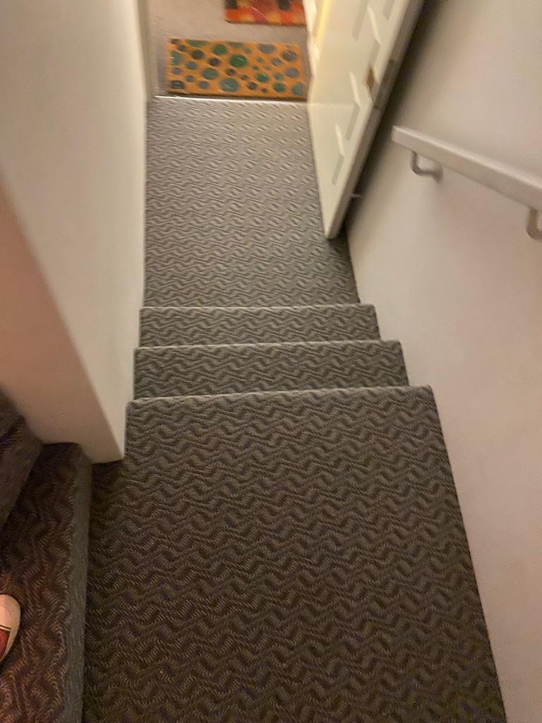 Alternative Flooring Wool Iconic Herringbone Grant 1524 carpet installation in Kensington-1