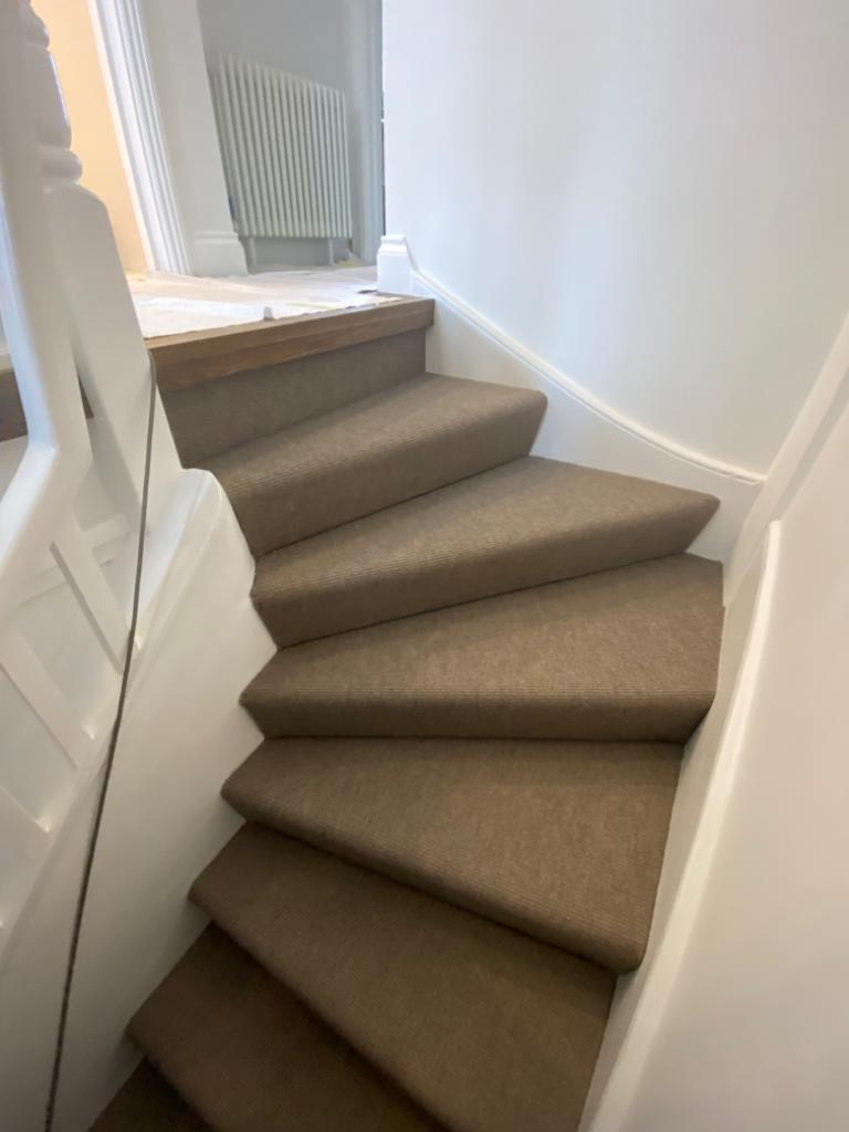 Fibre Carpets Small Boucle Bracken installation in Earls Court-0