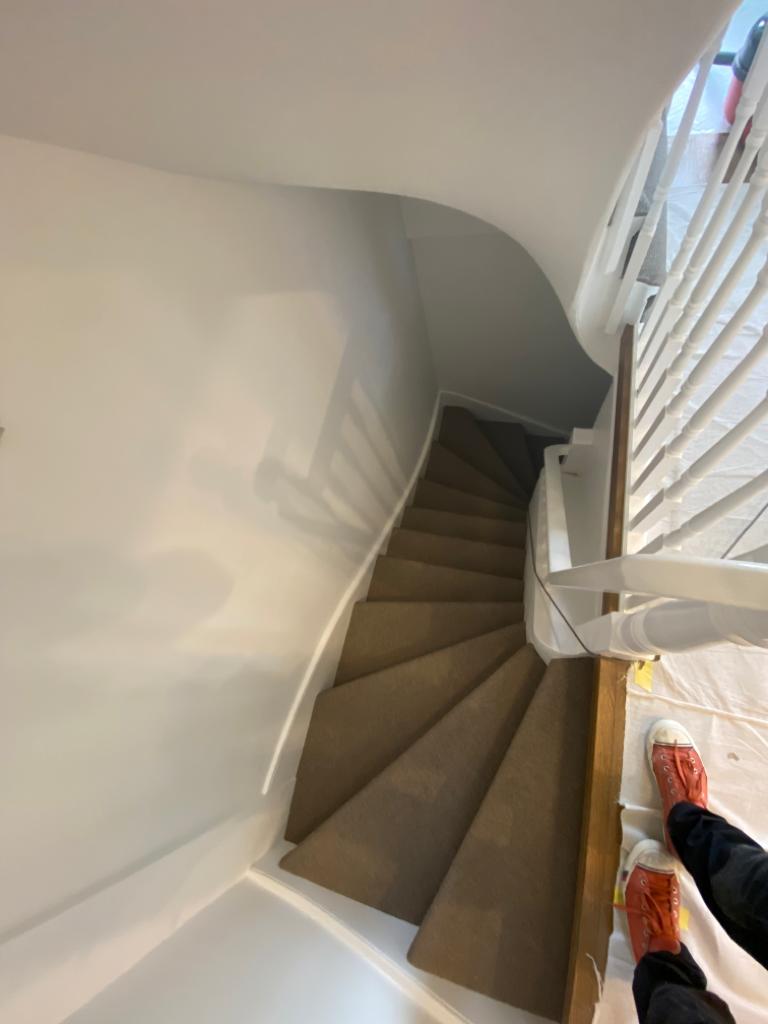 Fibre Carpets Small Boucle Bracken installation in Earls Court-1