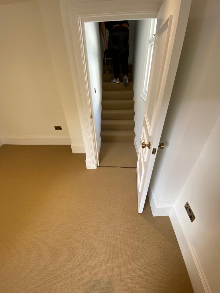 Cavalier Carpets Simply Natural Straw installation in Marylebone-1