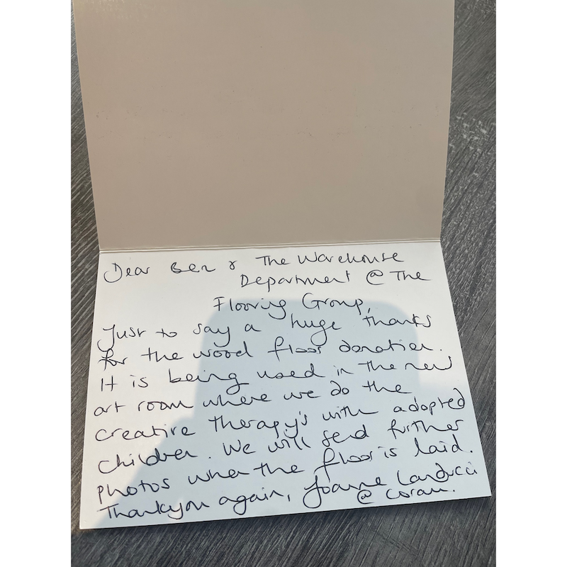 Wood Flooring Donation to Coram! - News - Wood Flooring