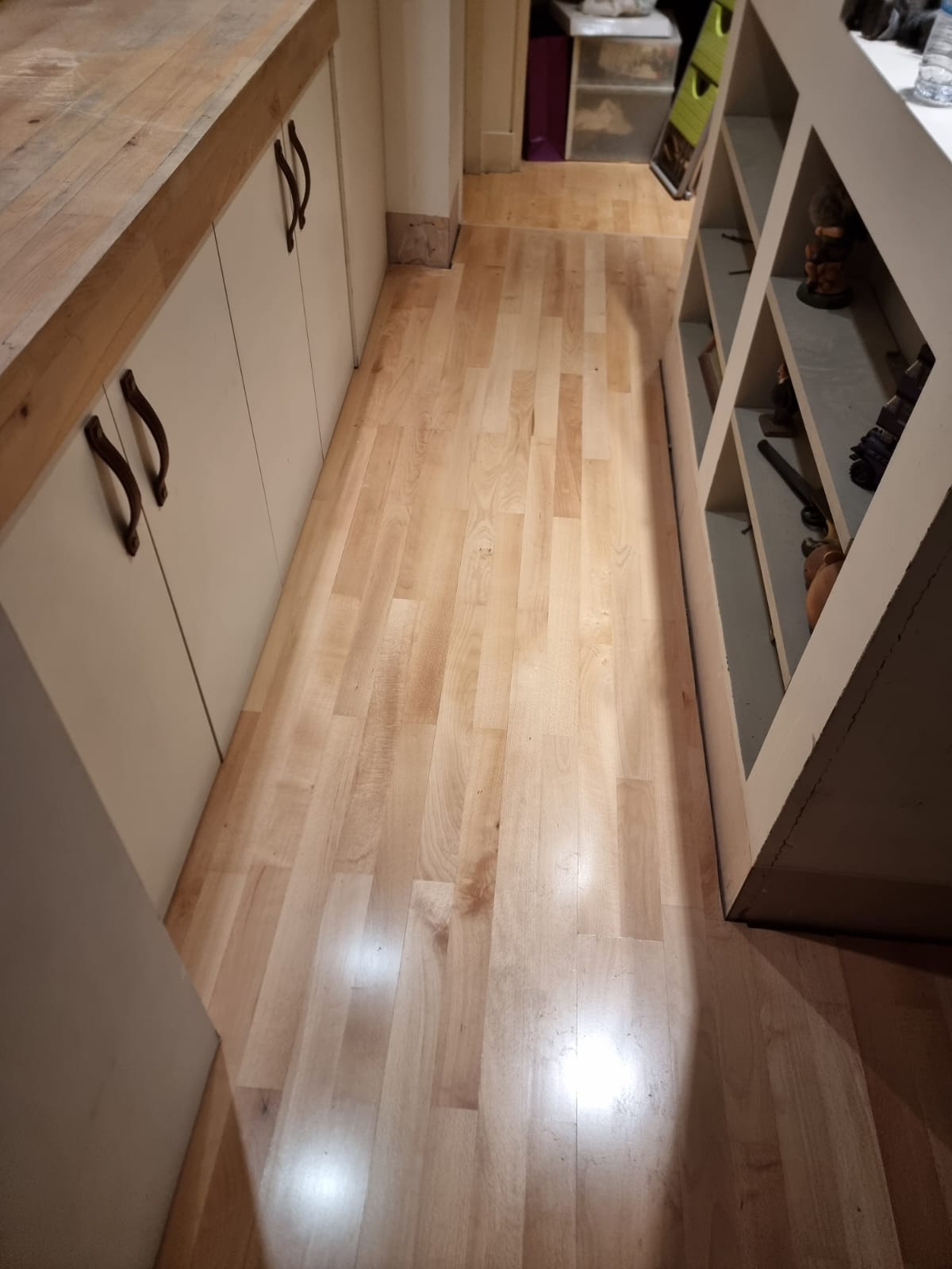Junckers Silva Sport Beech wood flooring installation in Docklands-1