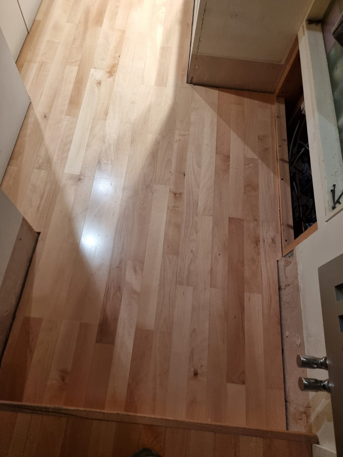 Junckers Silva Sport Beech wood flooring installation in Docklands-2