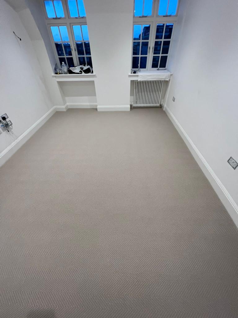 Kersaint Cobb Folded Angle Tessalation carpet installation in Wandsworth-1