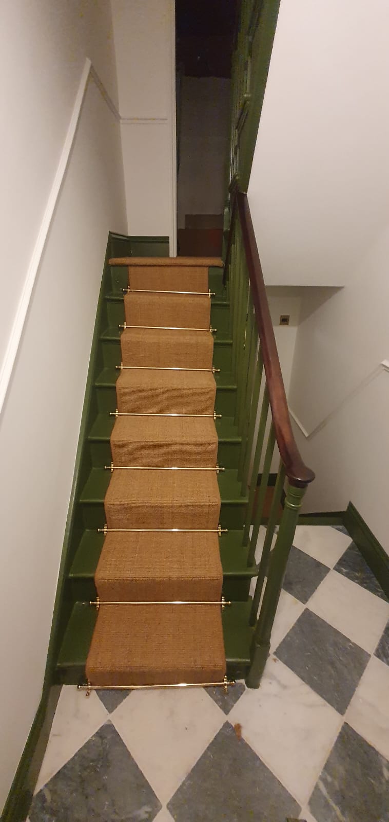 Kersaint Cobb Sisal Mini Boucle Cognac installation in Pimlico-0