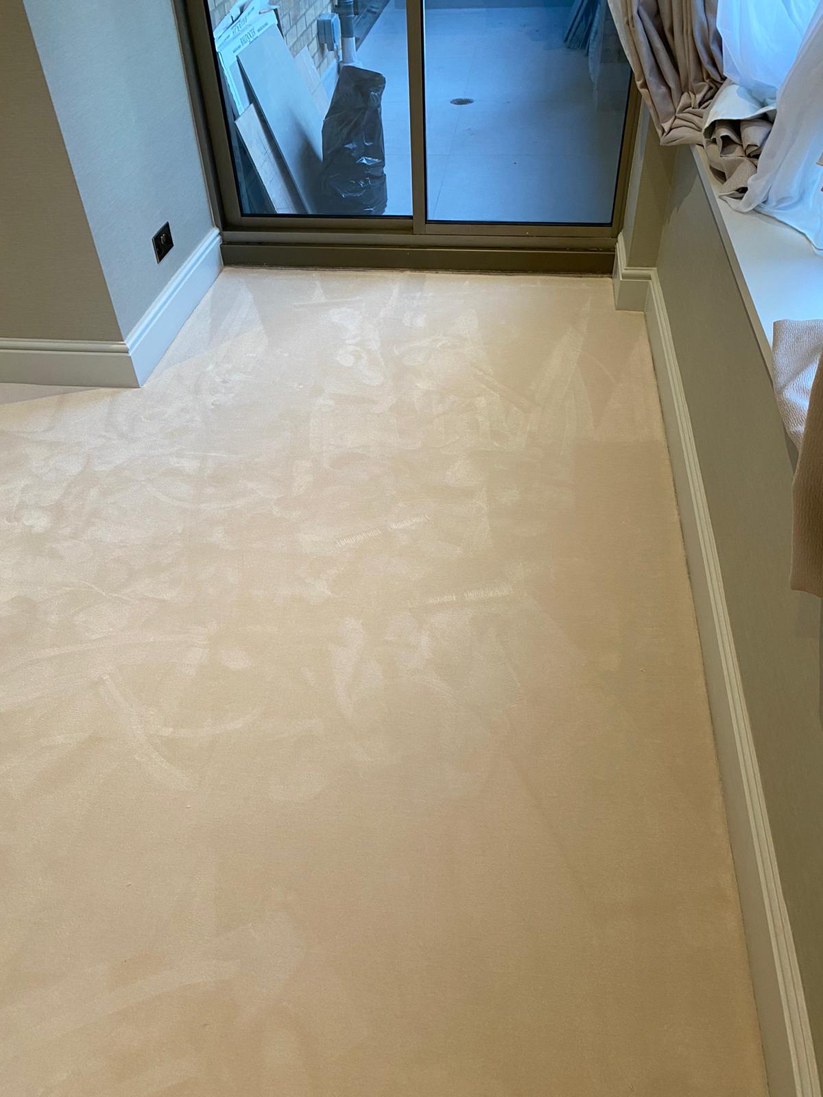 Westex Flooring Silken Velvet Chic Frost carpet installation in Chiswick-1