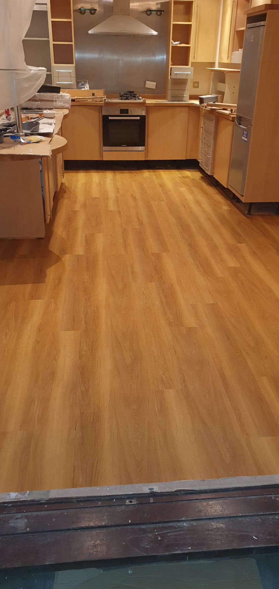 Amtico Spacia Honey Oak installation in Kensington-0