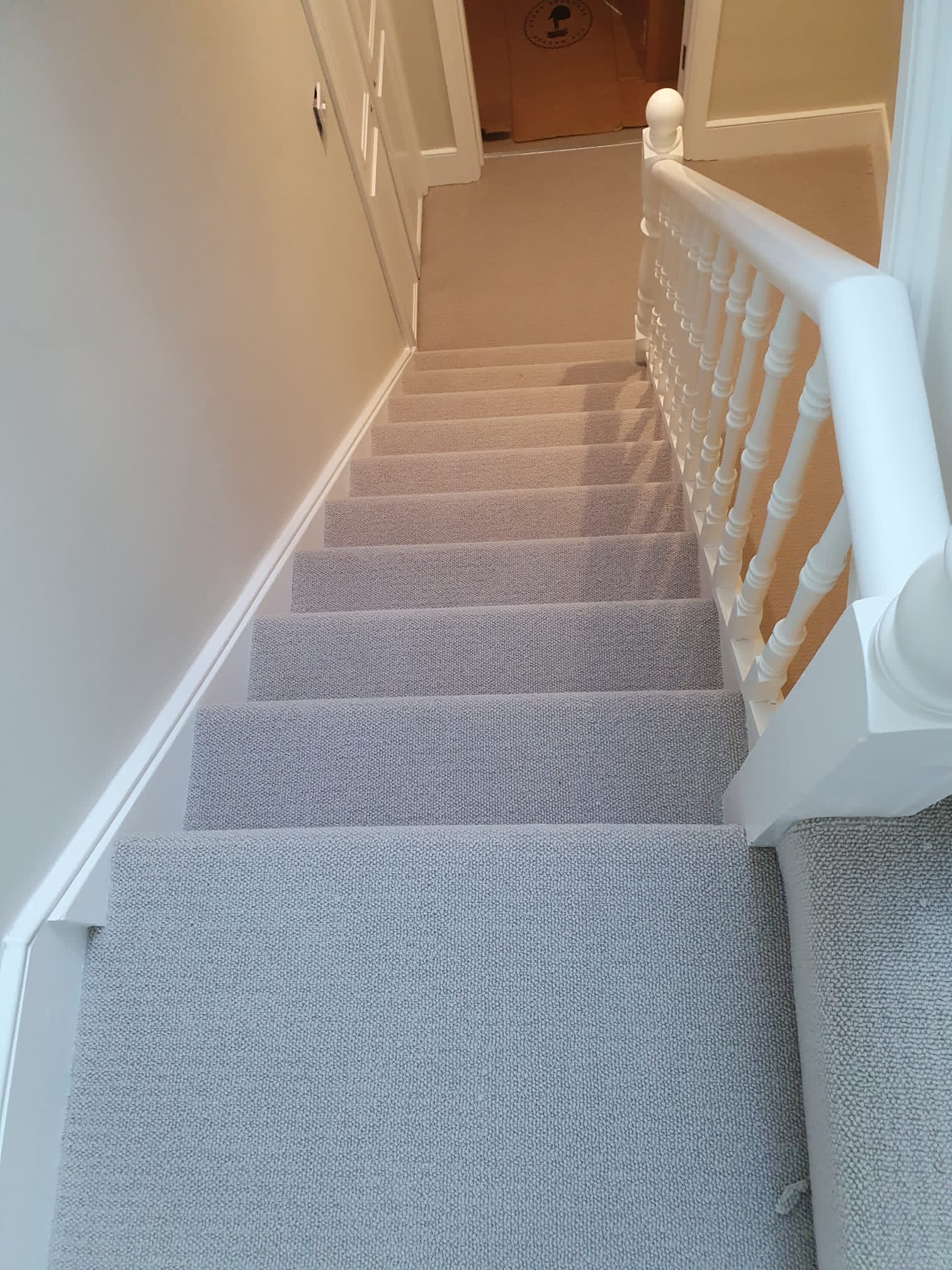 Westex Flooring Westend Velvet Mushroom carpet installation in Putney-1