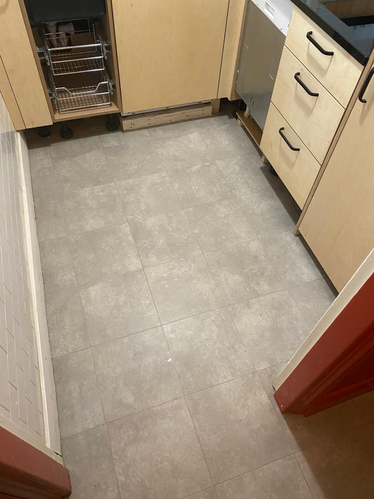 Amtico Spacia Plaza Concrete installation in Kensington-1