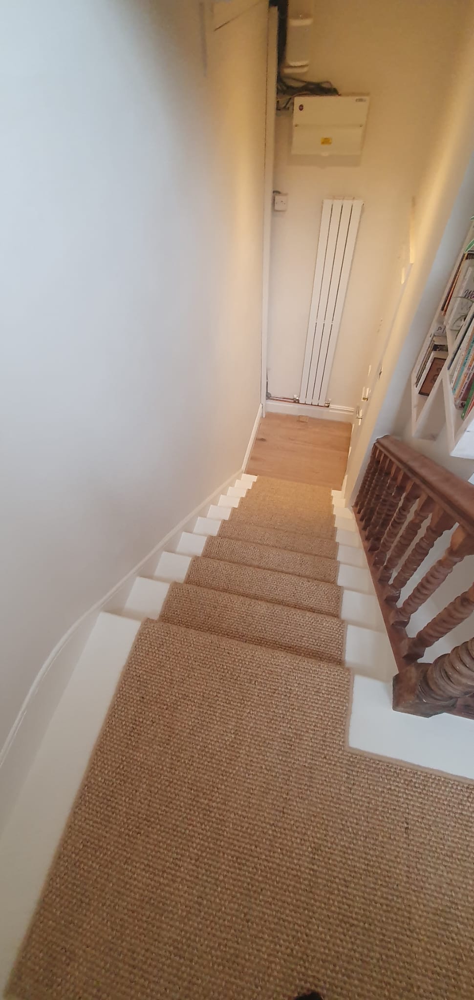 Fibre Carpets Sisal Artemis Silver installation in Islington-1