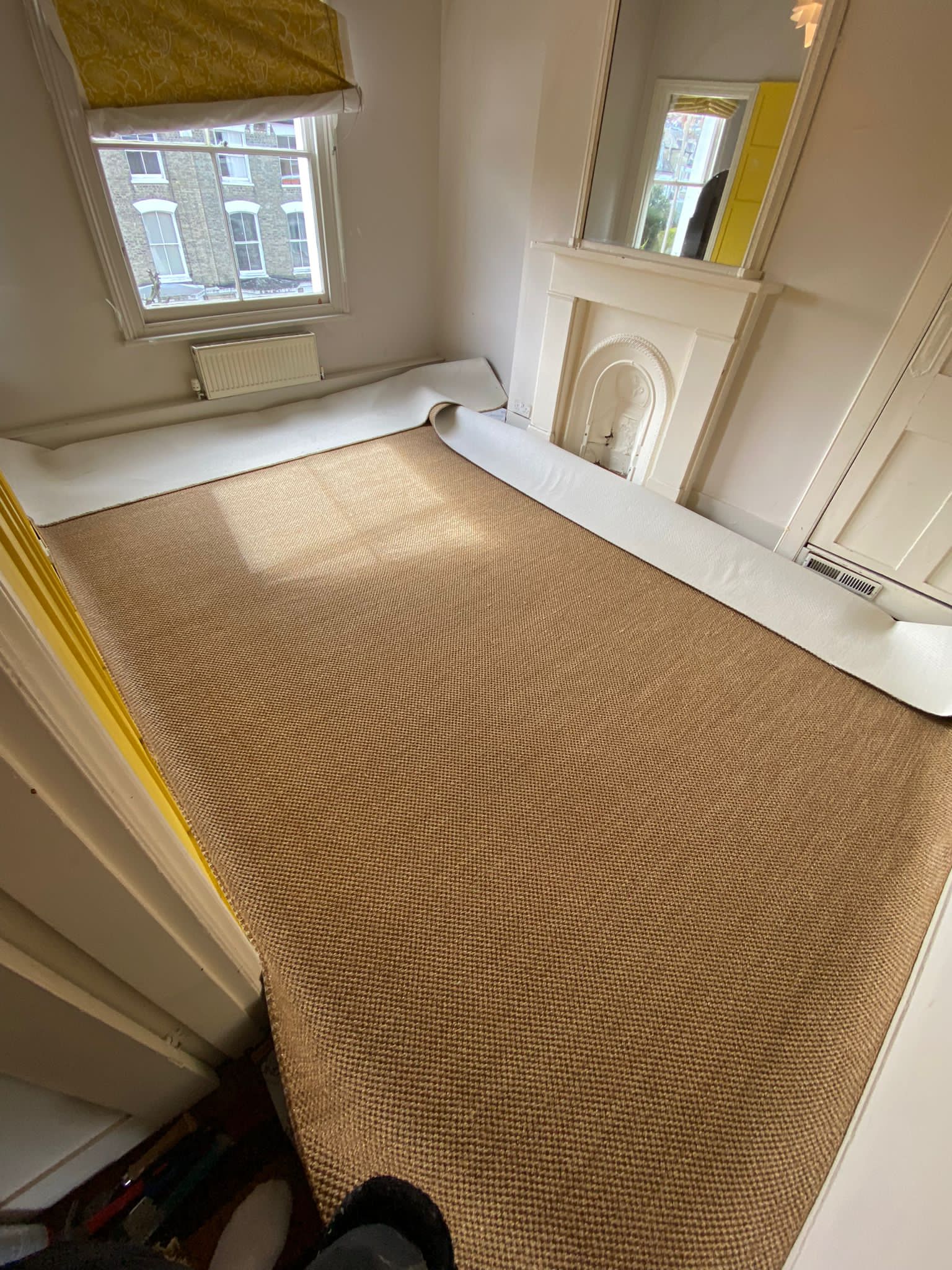 Fibre Carpets Sisal Bengal Raj installation in Notting Hill-1