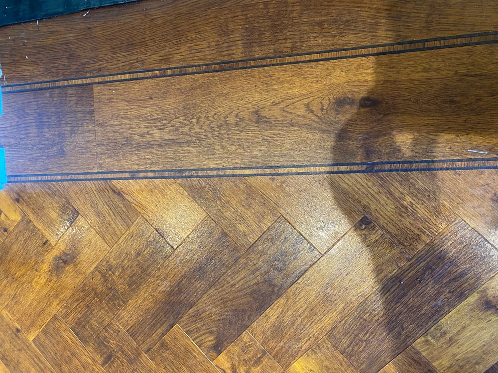 Amtico Signature Priory Oak herringbone installation in Barnes-1