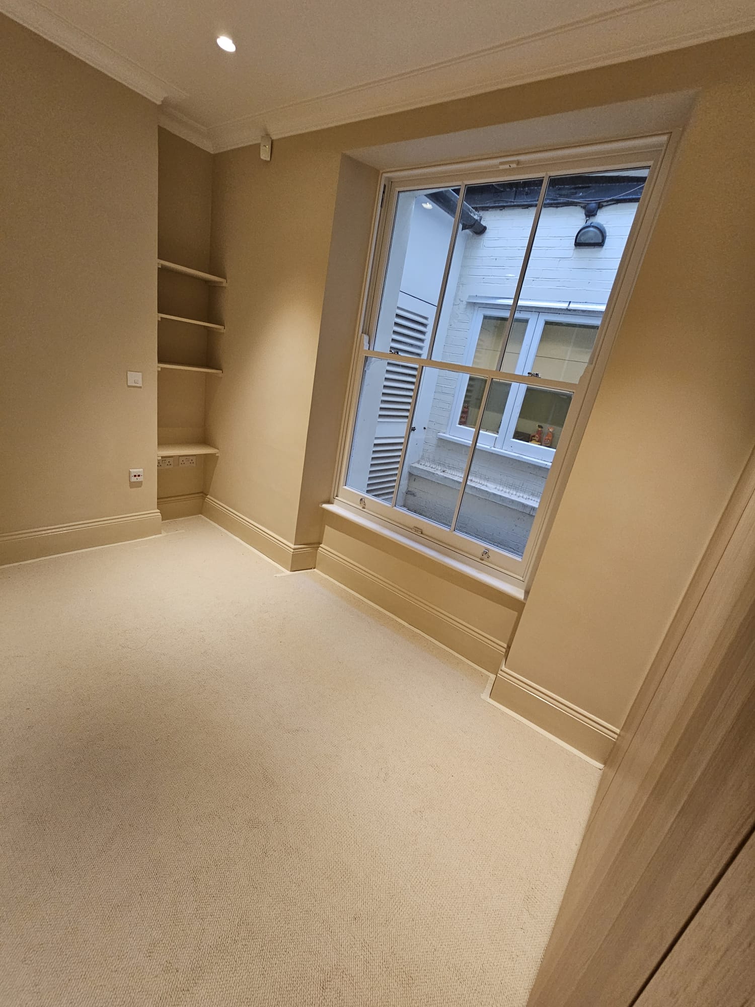 Elements London Capri White Sand carpet installation in Westminster-1