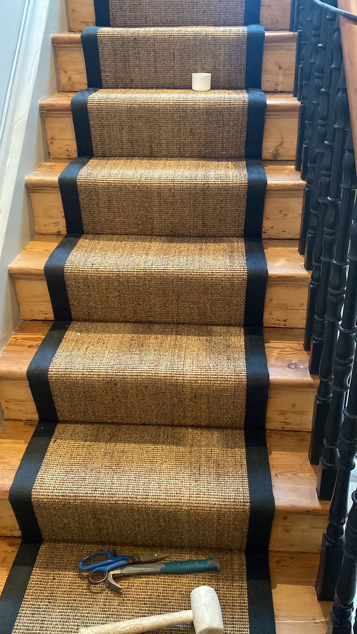 Fibre Carpets Sisal Easyclean Borneo Bontang installation in Belgravia-0