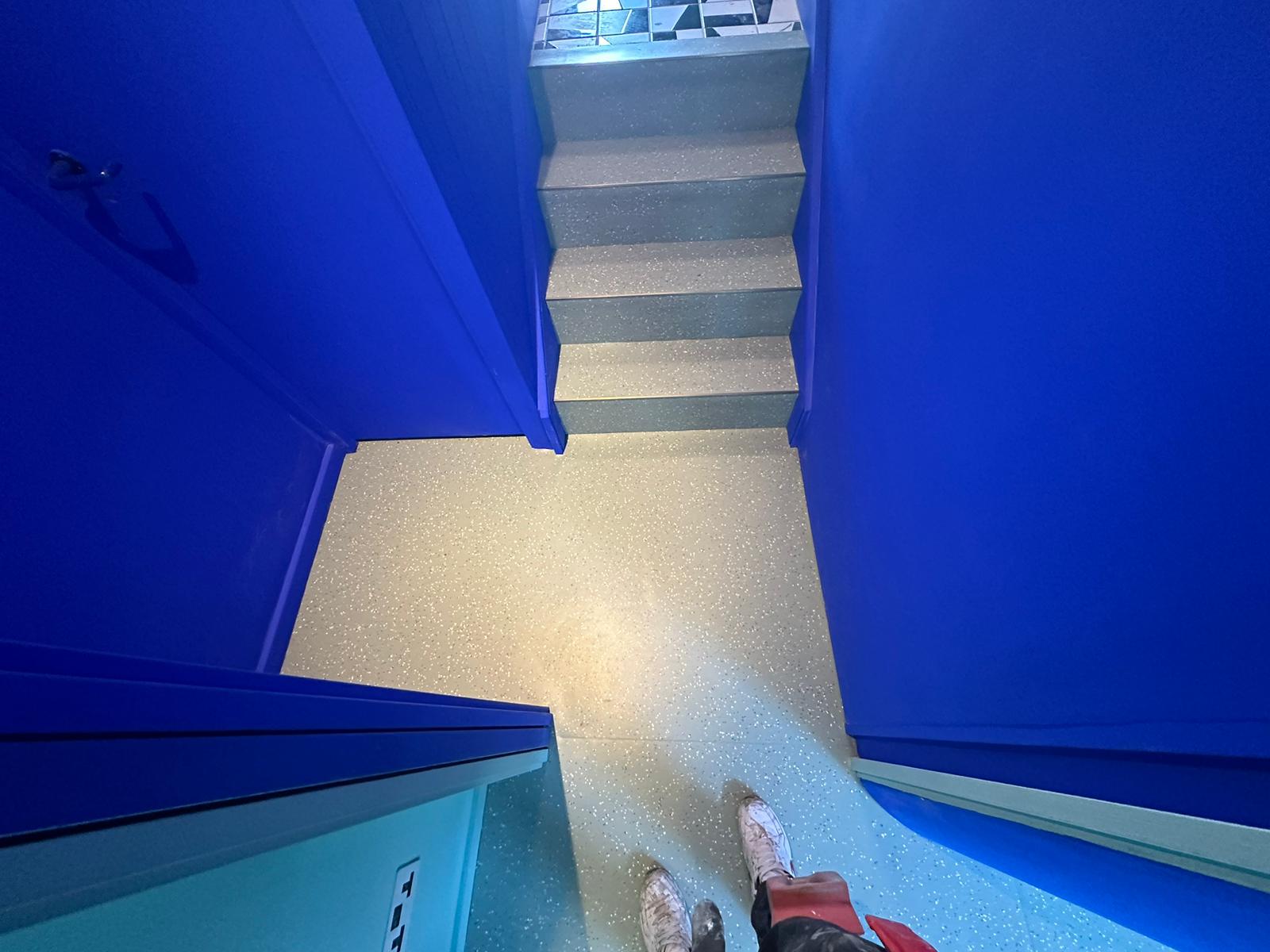 Nora Rubber Flooring NoraPlan Uni Convia 7363 installation in Hammersmith-0