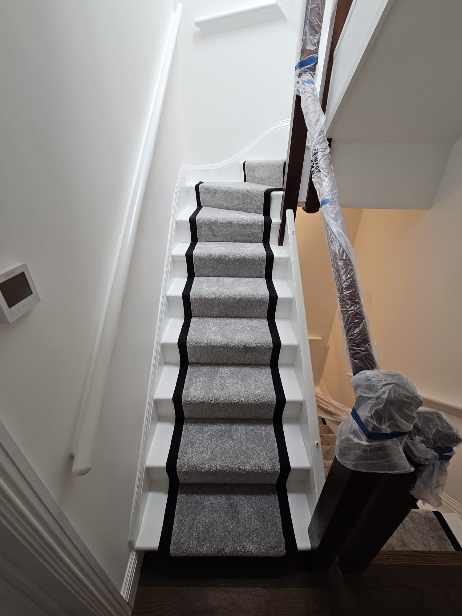 Hugh Mackay Carpets Bijoux Pewter installation in Putney-1
