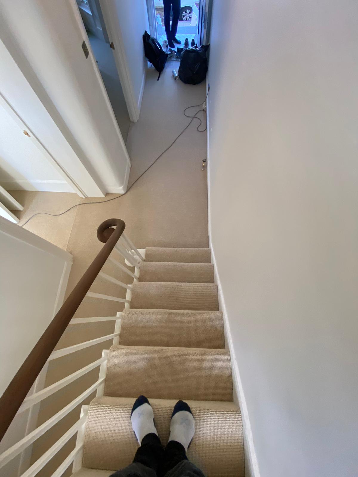 Alternative Flooring Wool Tipple Moonshine carpet installation in Marylebone-1