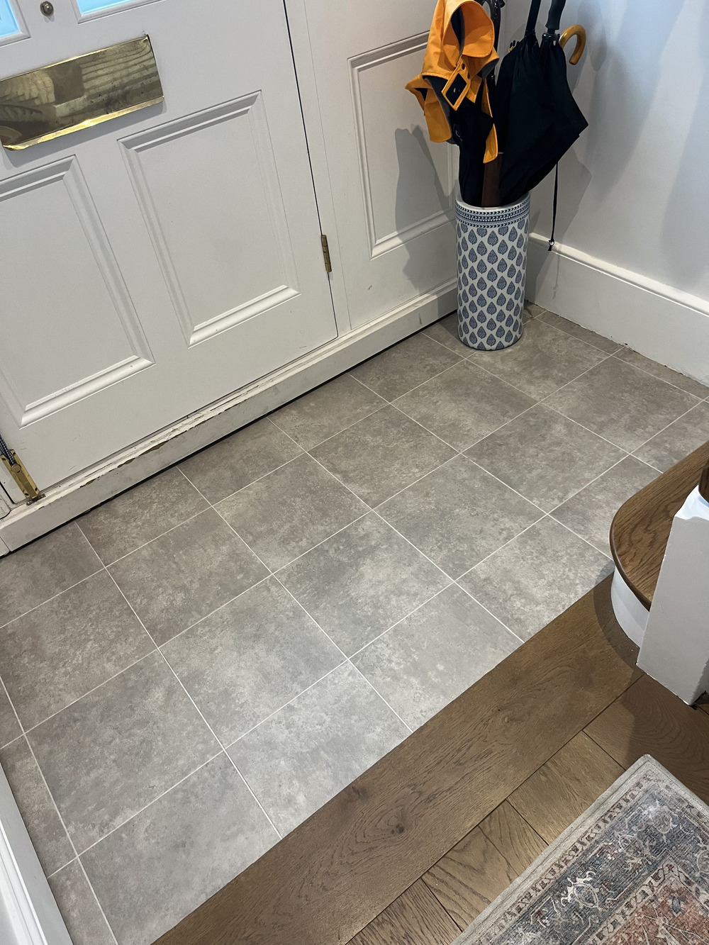 Amtico Spacia Monument Concrete installation in Southwark-1