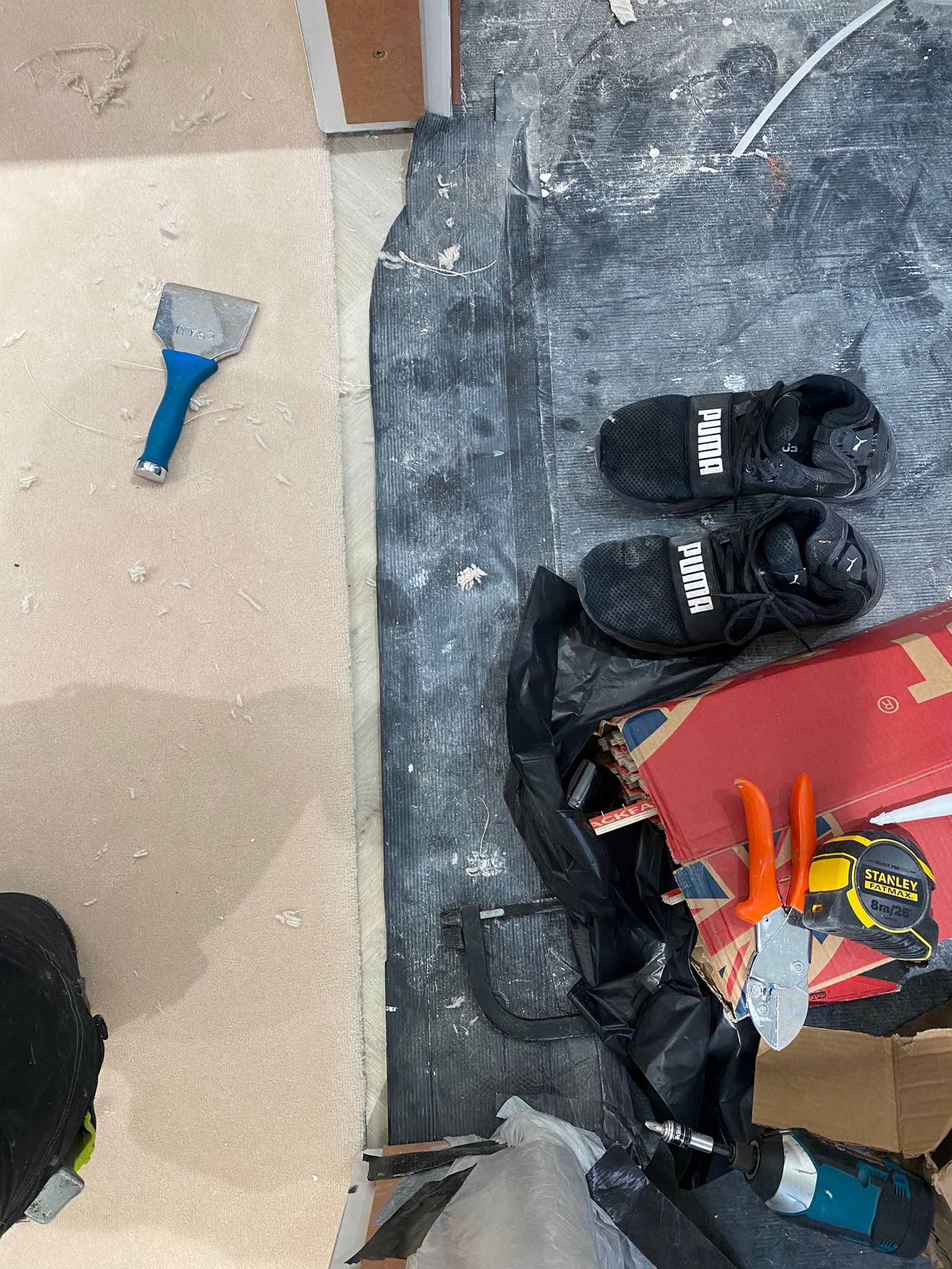 Westex Flooring Westend Velvet Supreme Ivory carpet installation in Clapham-0