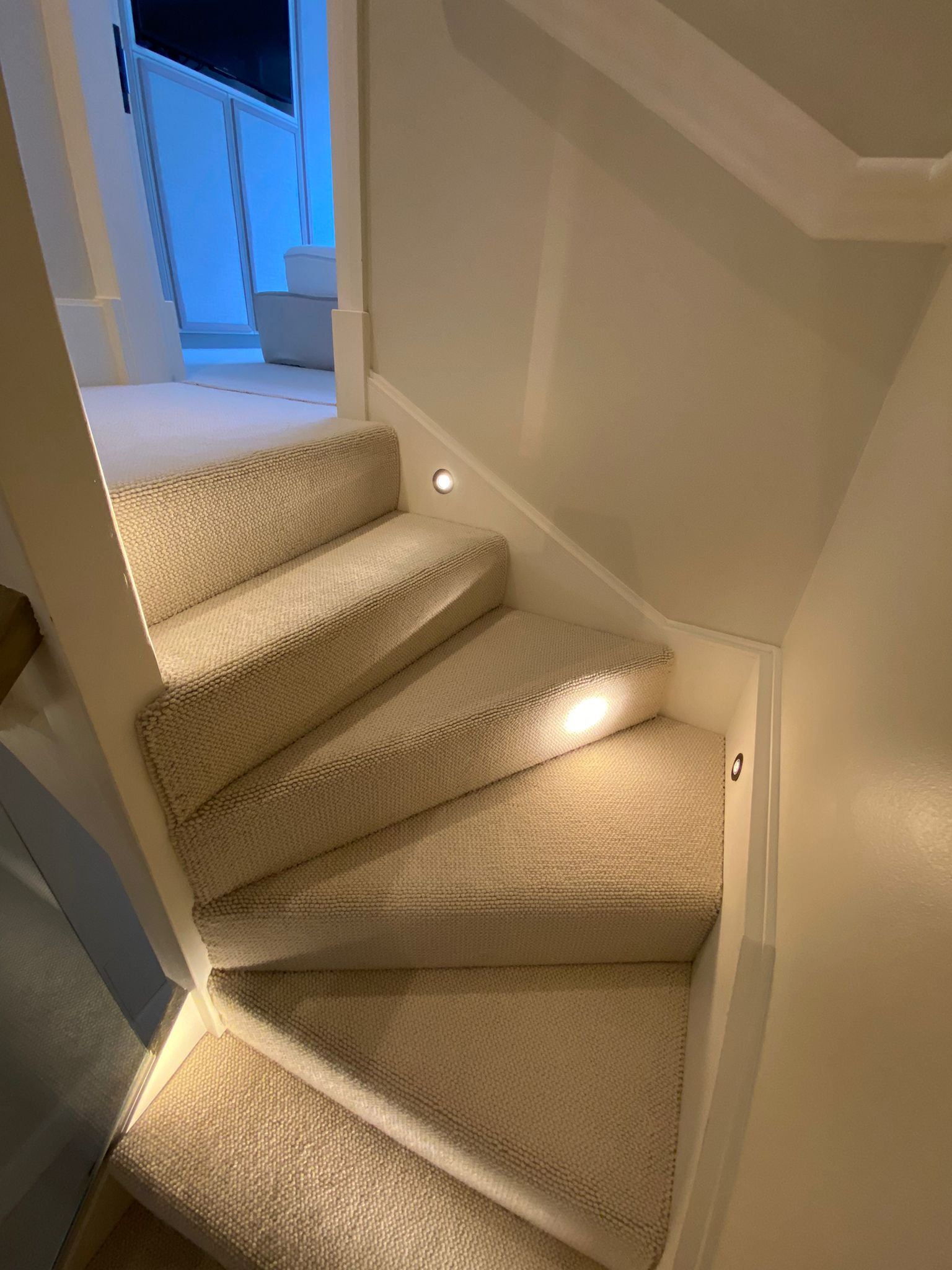 Elements London Capri Mosaic carpet installation in Mayfair-0