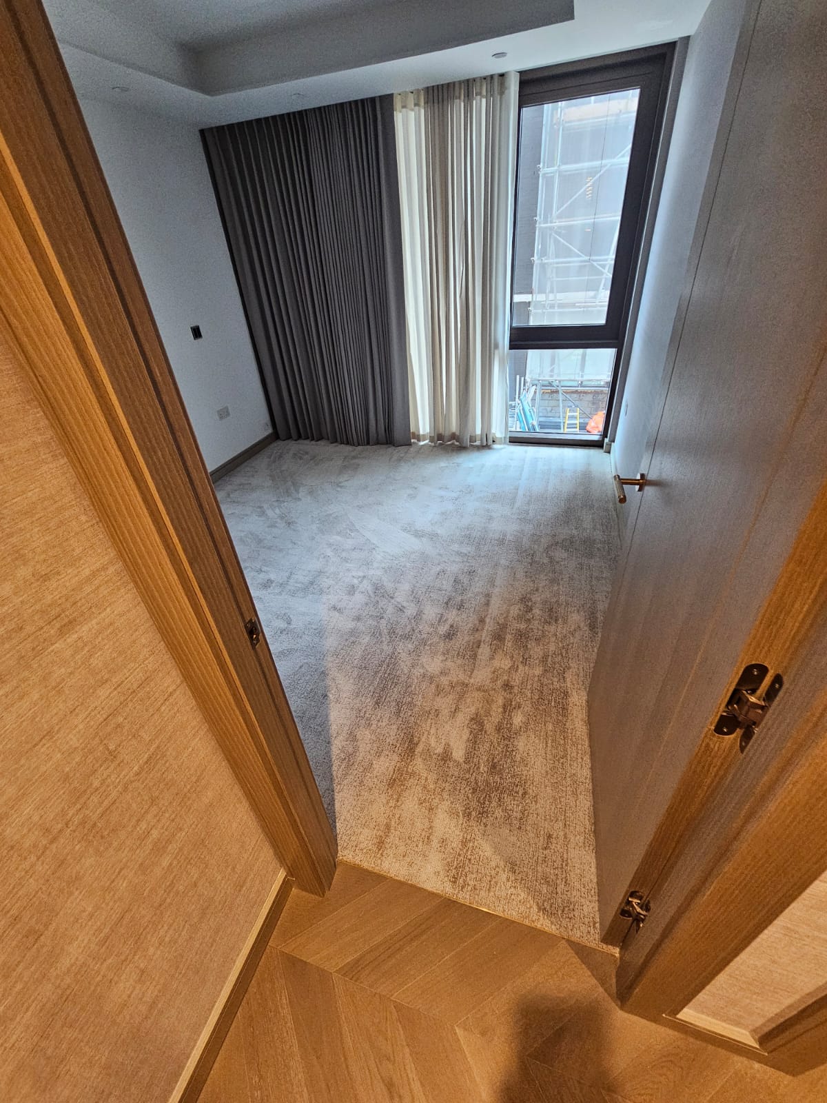 Rols Carpets Luna Yellow Gold installation in Docklands-1