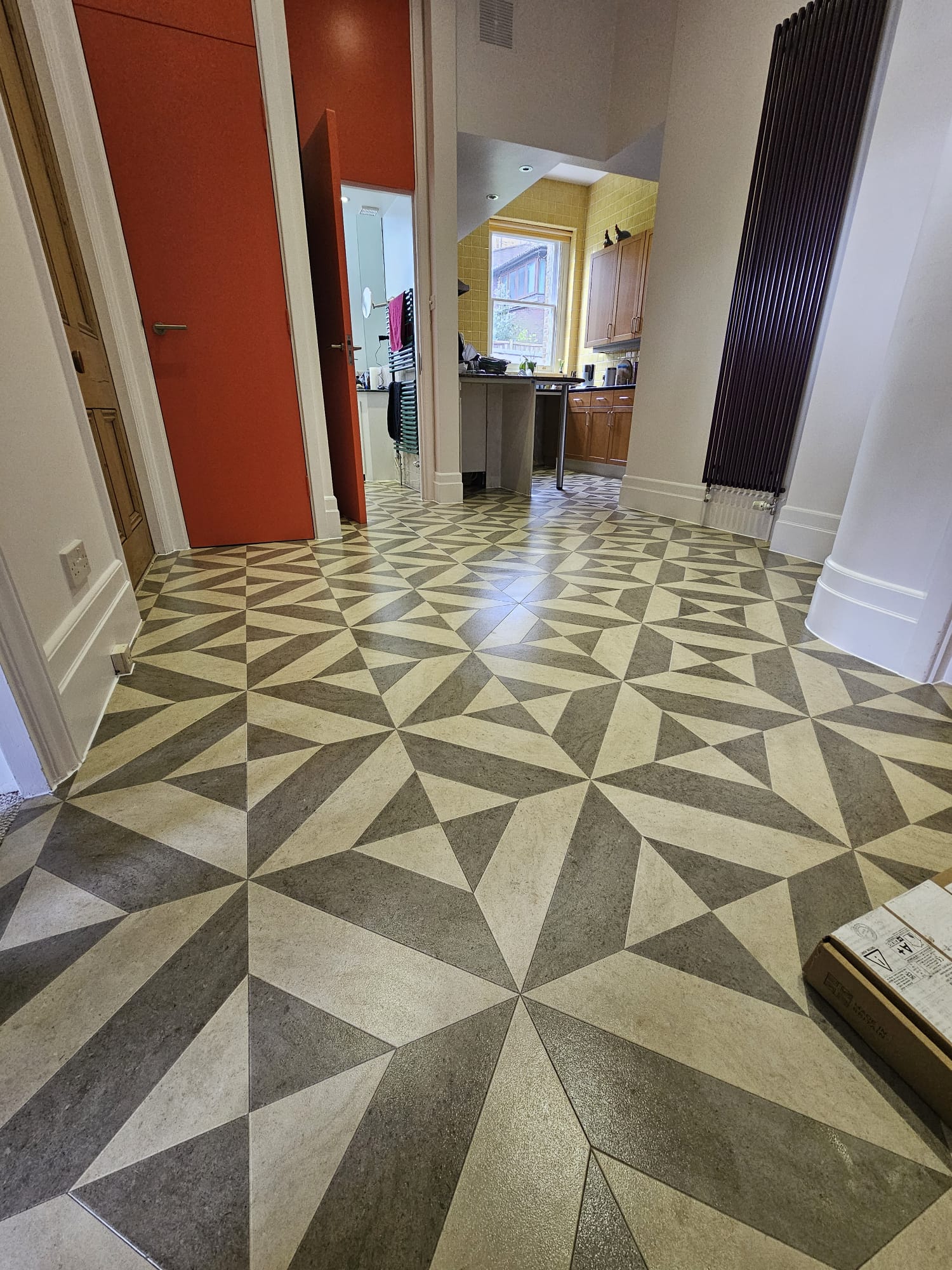 Amtico Signature Gatsby Square Small DC510 installation in Islington-2