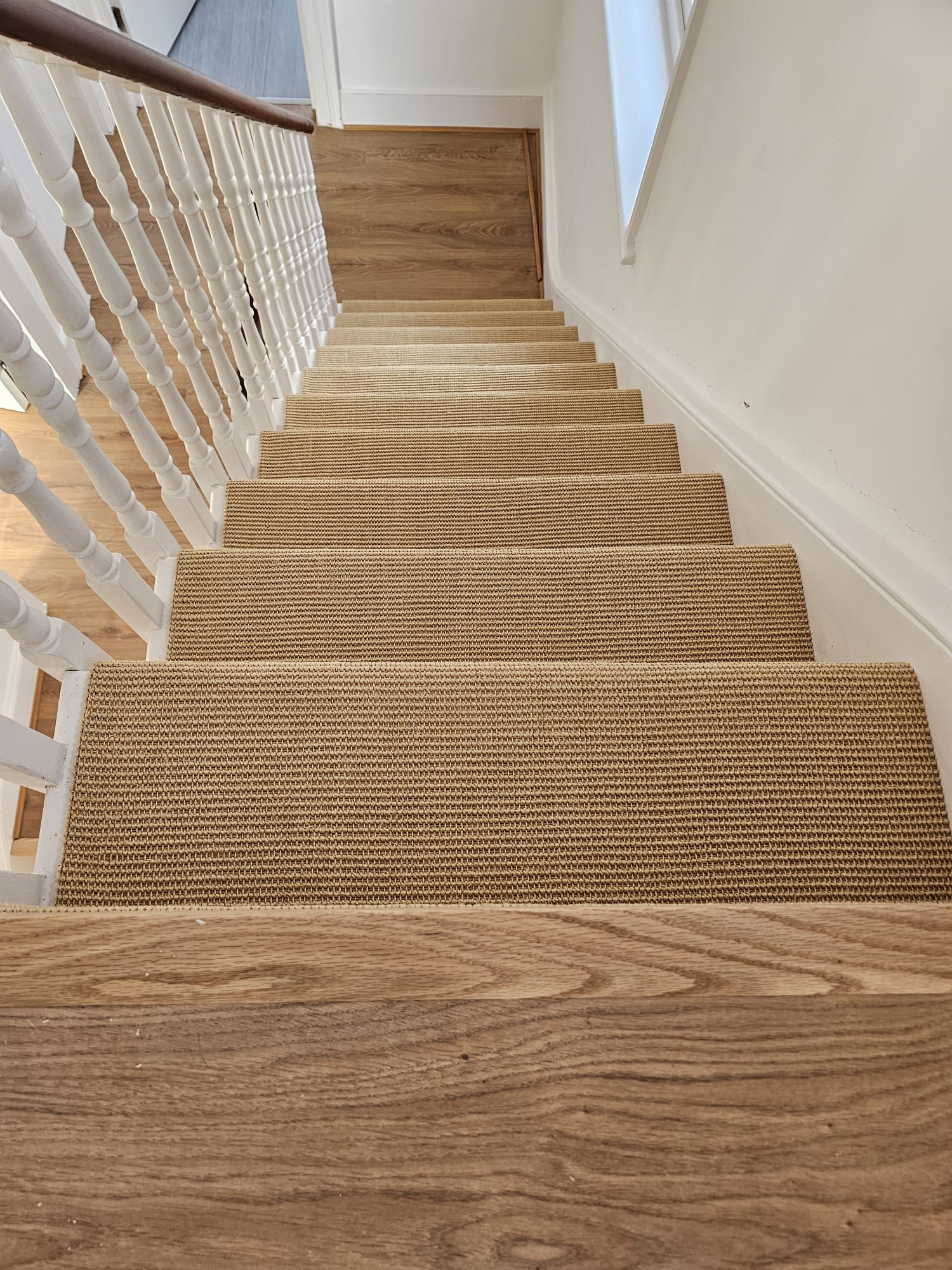 Fibre Carpets Sisal Easyclean Boucle Citrine installation in Clapham-1