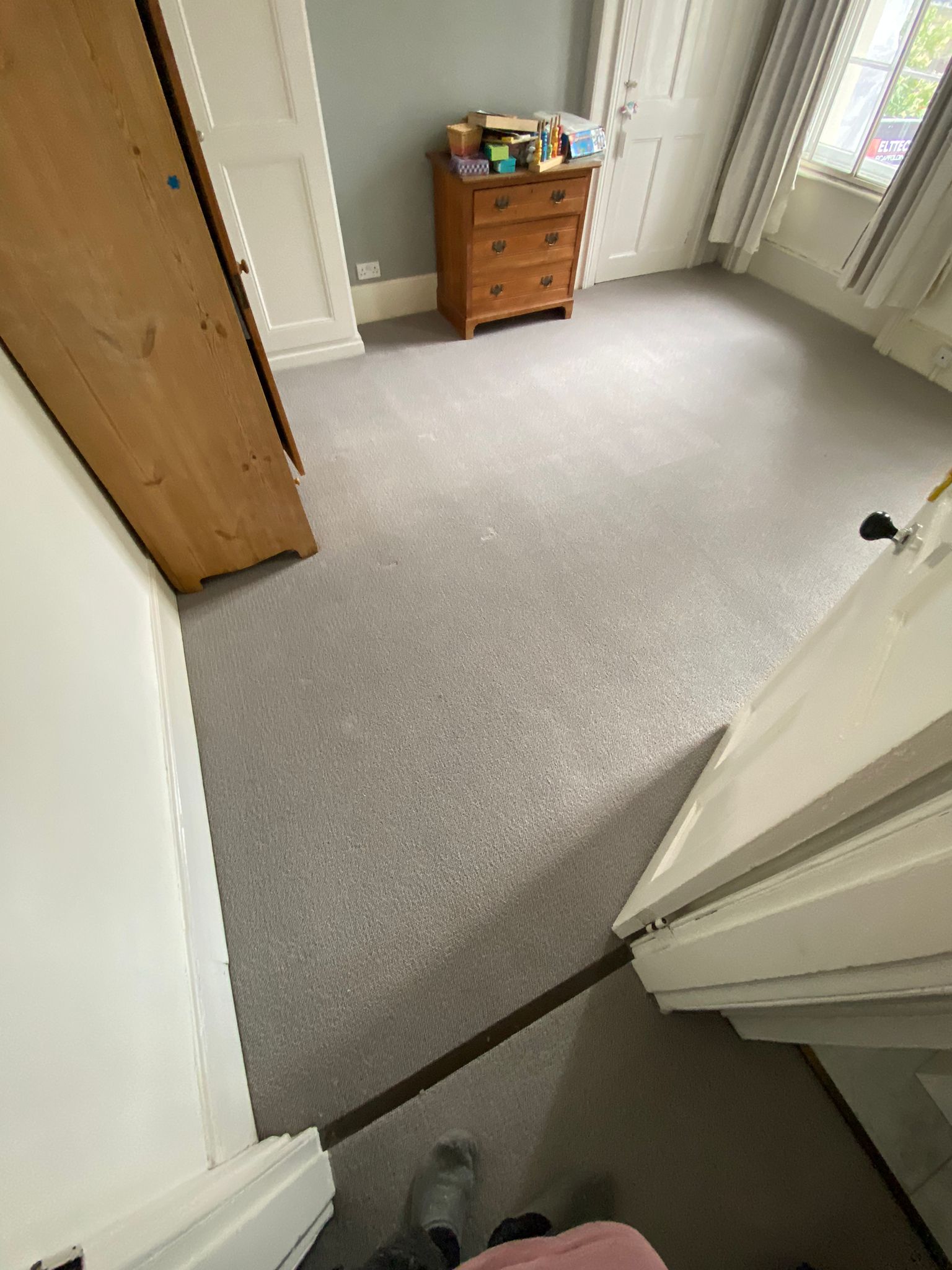 Westex Flooring Natural Loop Briar Cobble carpet installation in Kensington-0