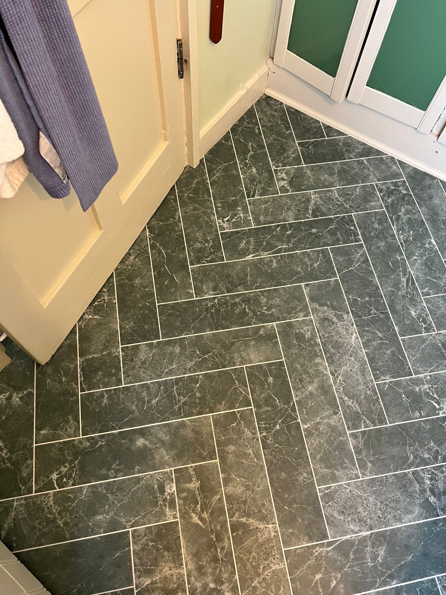 Amtico Signature Verde Classic Marble installation in Paddington-0