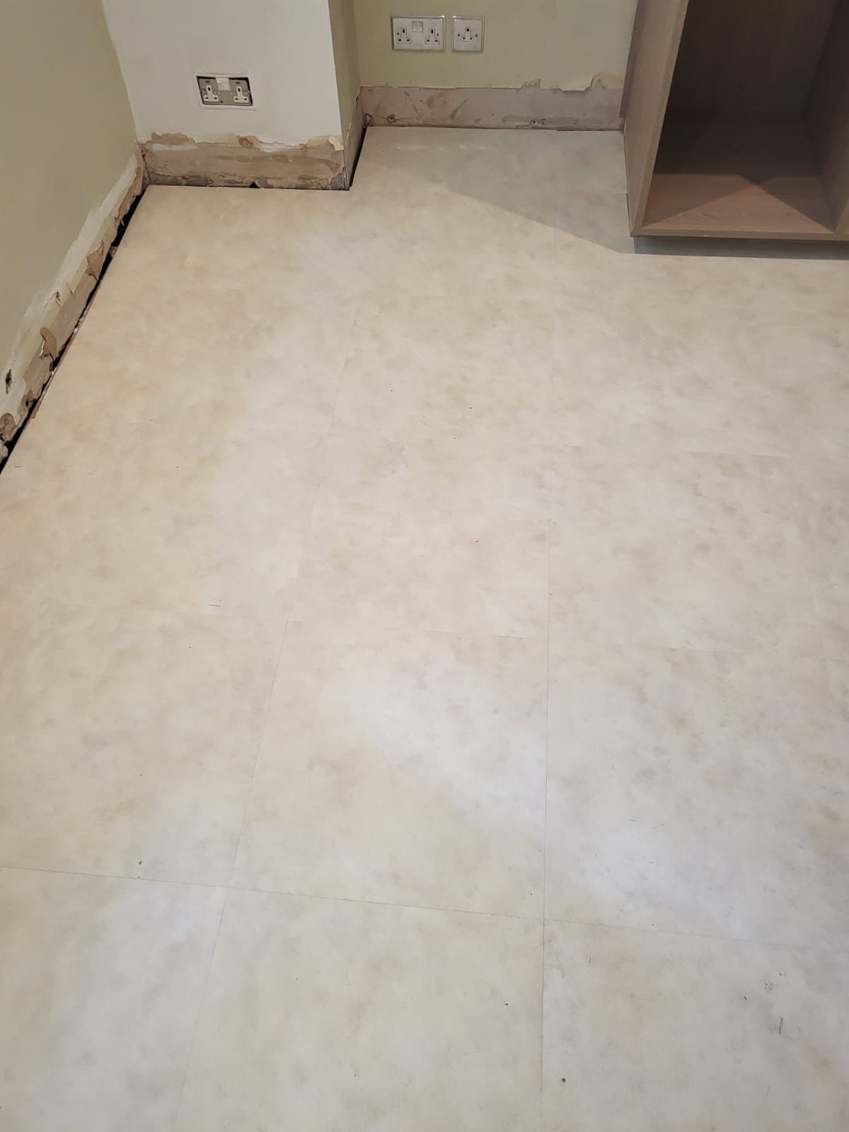 Amtico Spacia Limestone Cool installation in Kings Cross-1