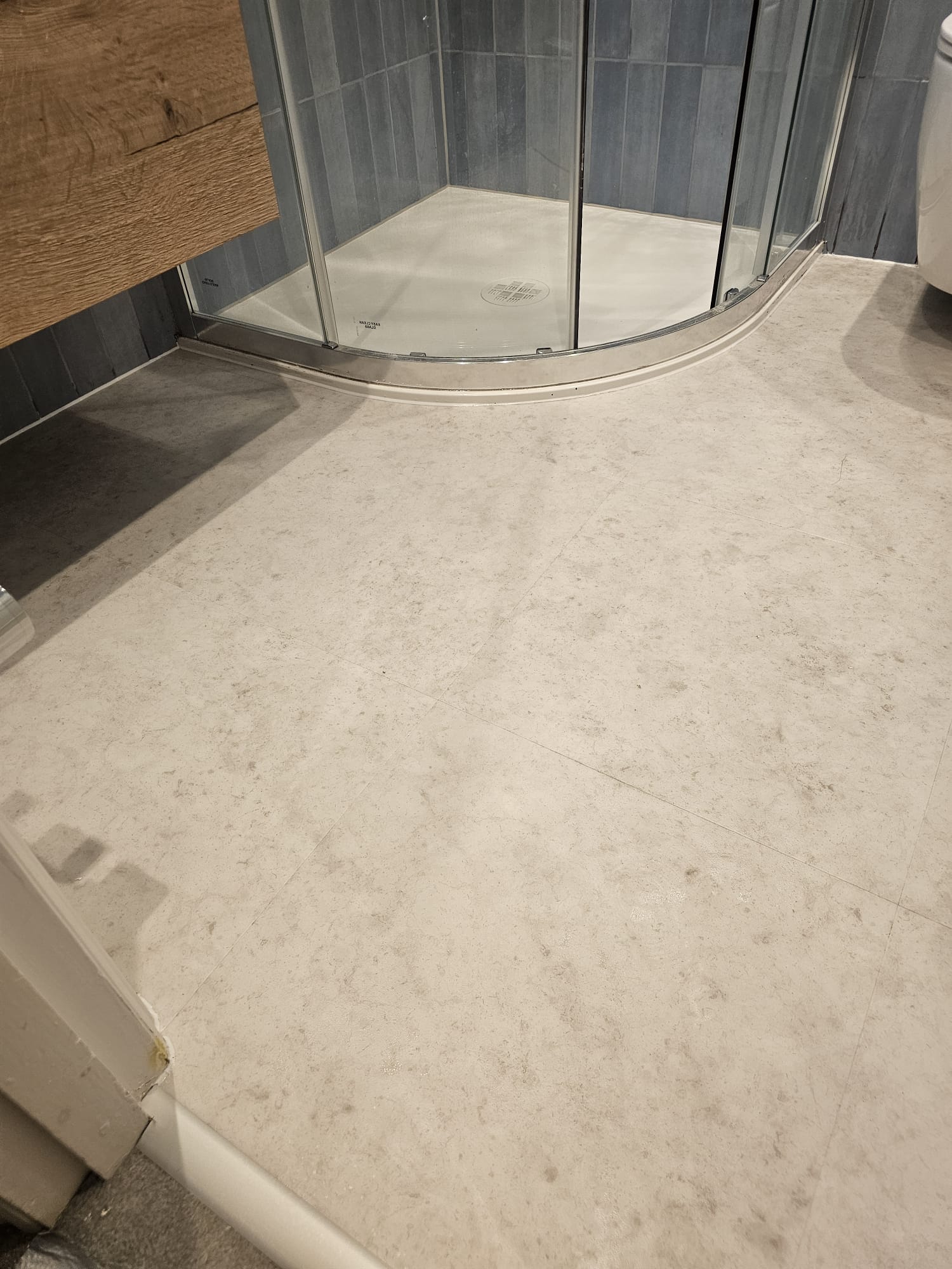 Amtico Signature Shottery Limestone installation in Lambeth-1