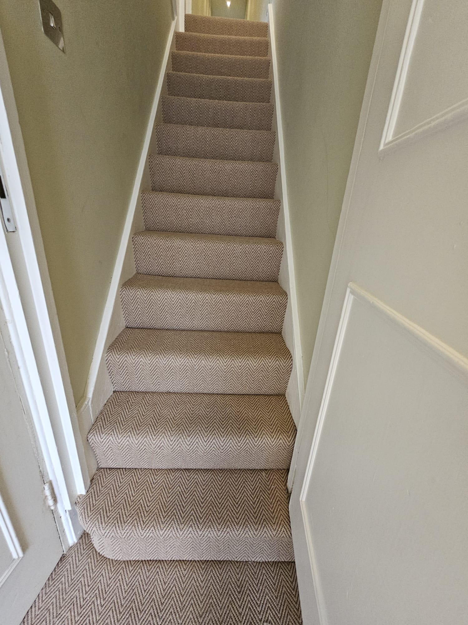 Fibre Carpets Easycare Chevron Cotswold installation in Westminster-0