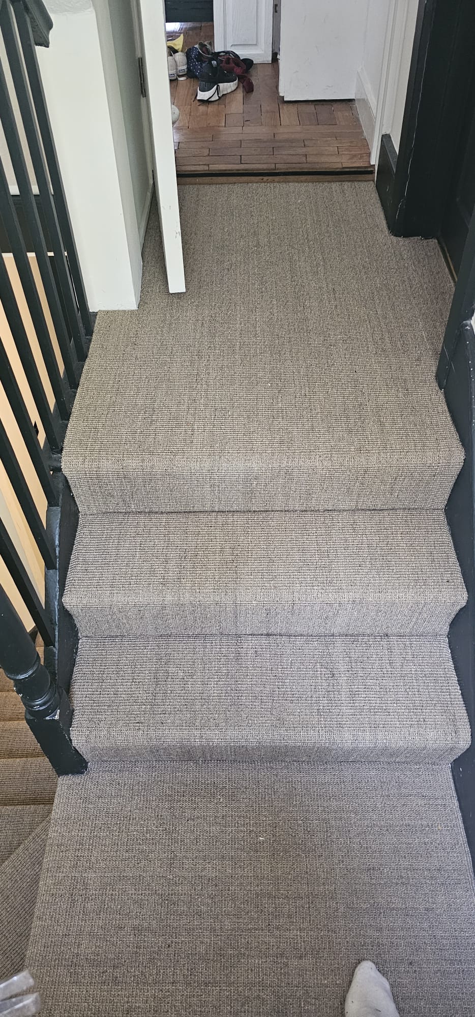 Fibre Carpets Sisal Boucle Spice installation in Fulham-0