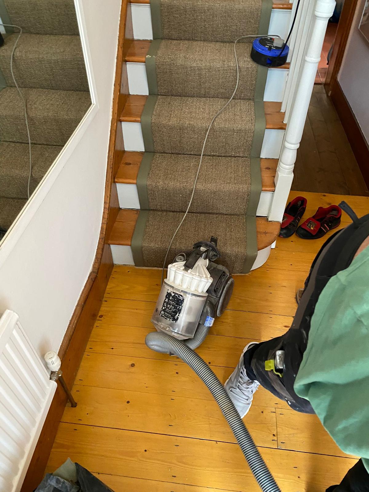 Kersaint Cobb Sisal Mini Boucle Natural Solder carpet installation in Fulham-0